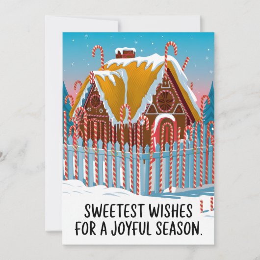 Zoete wensen - Kerst Kaart (Voorkant)