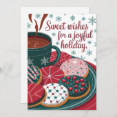 Zoete wensen - Kerst Kaart (Voorkant / Achterkant)