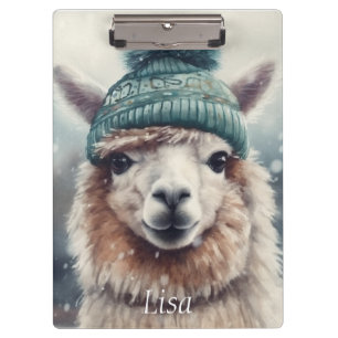 Zoete Winter Alpaca, op maat Klembord