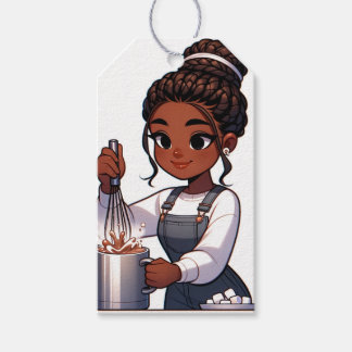 Zoete winterwarmte cadeaulabel