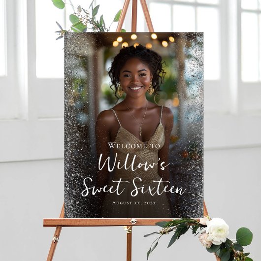 Zoete zestien foto welkom poster