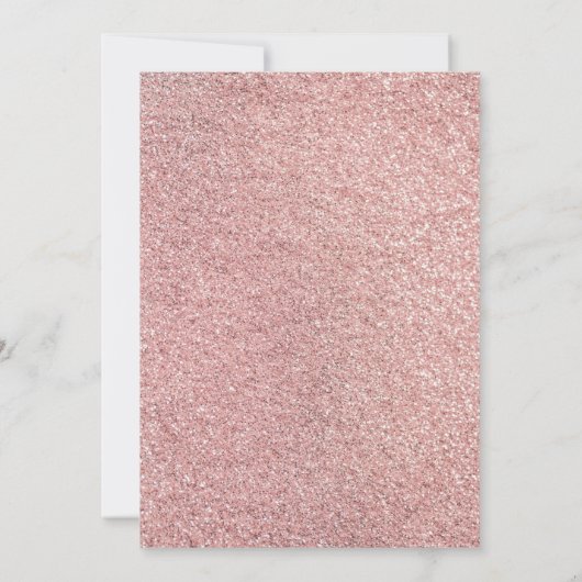 ZOETE ZESTIEN ROZE GLITTER BALLERINA VERJAARDAG KAART (Achterkant)