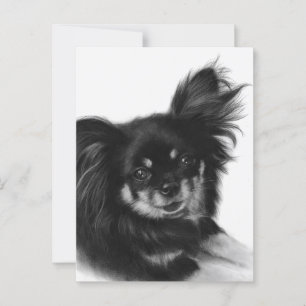 Zoete Ziel - Met de Hand Geschilderde Chihuahua Ku Briefkaart