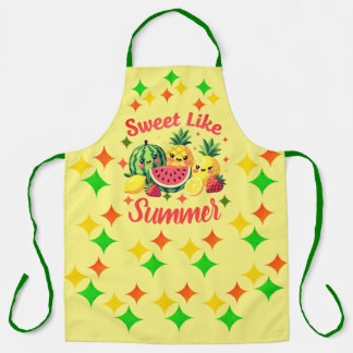 Zoete Zomer Mooie Kawaii Fruit Keuken Schort