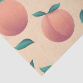 Zoete zomer perzik patroon tissuepapier (Detail)