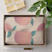 Zoete zomer perzik patroon tissuepapier (Geschenk)