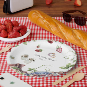 Zoete Zomer Picknick Baby Shower Papieren Bordje