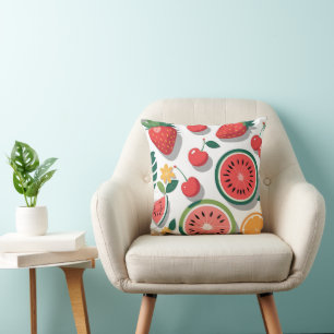 Zoete Zomer Vruchten Decorative Worp Kussen