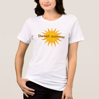 Zoete Zomer Zon Grafische Witte T-Shirt