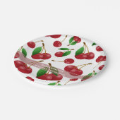 zoete zomerkersen papieren bordje (Gekanteld)