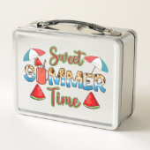 zoete zomertijd | Kleurrijke Watermeloen Slice (Achterkant)