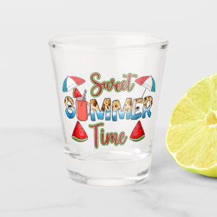 zoete zomertijd Kleurrijke Watermeloen Slice Shot Glas