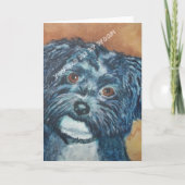 ZOETE ZWARTE HAVANEES | Wenskaart Kaart (Voorkant)