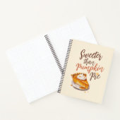 Zoeter dan pompoentaart – Herfst pompoentaart Notitieboek (Binnen)