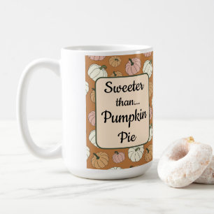 Zoeter dan Pumpkin Pie All-Over Print Schort Koffiemok