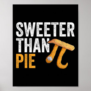 Zoeter dan taart Wiskunde Geek Teacher 3.14 Pi Day Poster