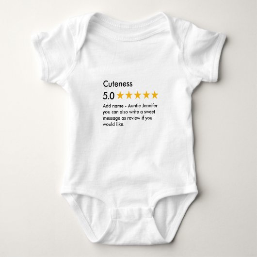 Zoetheid 5 sterren romper (Voorkant)