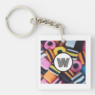 Zoethout Allsorts Lover Monogram Initiaal Plezier Sleutelhanger