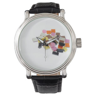 Zoethout snoep met kopieerruimte horloge