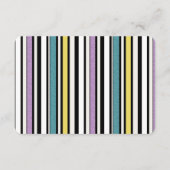 Zoethout snoep streep - bruiloft behuizing kaart (Achterkant)