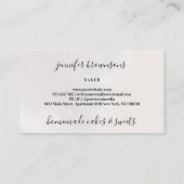 Zoetjes Jar Cute behandelt chocolade Snoep Bakkeri Visitekaartje (Achterkant)