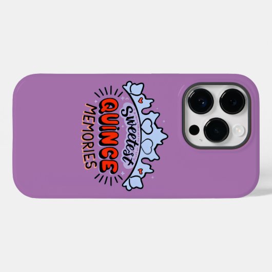 Zoetste Quince herinneringen betoverende Quinceañe Case-Mate iPhone Case (Achterkant (horizontaal))