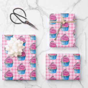 Zoetste Roze Cupcake Inpakpapier Vel