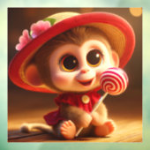 zoettandaap raamsticker (Vel 3)