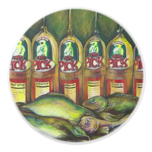 Zoetvlees Keramische Knop (Voorkant)