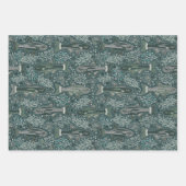 Zoetwater Vis Stijlvol Design forel Gevist Klein Inpakpapier Vel (Voorkant 3)