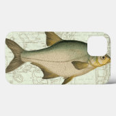 Zoetwatervis op kaart Case-Mate iPhone case (Achterkant (horizontaal))