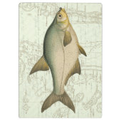 Zoetwatervis op kaart klembord (Achterkant)