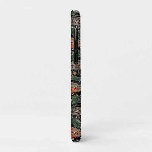 Zoetwatervis, stijlvol ontwerp, forel, Gevist Case-Mate iPhone Case (Achterkant/links)