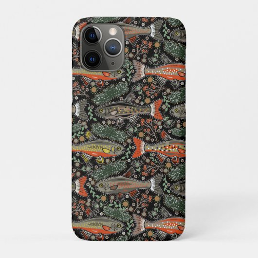 Zoetwatervis, stijlvol ontwerp, forel, Gevist Case-Mate iPhone Case (Achterkant)