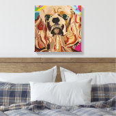 Zoey Beth Stretched Canvas Afdruk (Insitu (Slaapkamer))