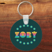 Zoey Flores Rainbow Sleutelhanger (Voorkant)