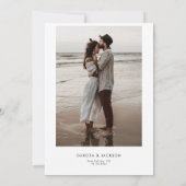 ZOEY Modern Elopement Wedding Invitation (Dos)