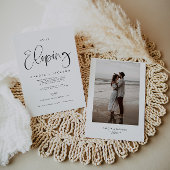 ZOEY Modern Elopement Wedding Invitation