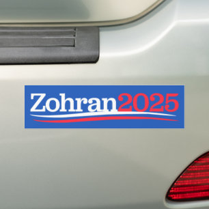 Zohran Mamdani Burgemeester NYC 2025 Bumpersticker