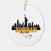 Zohran Mamdani for Mayor NYC Democratic Keramisch Ornament (Links)