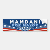 Zohran Mamdani for New York Mayor 2025 Bumpersticker (Voorkant)