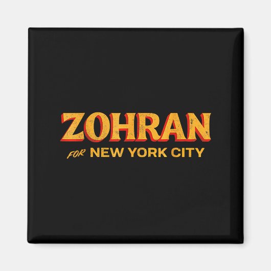 Zohran Mamdani For Nyc Mayor Funny Cool Trendy Pro Magneet (Voorkant)