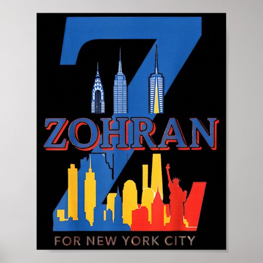 Zohran Mamdani  Poster (Voorkant)