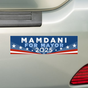 Zohran Mamdani voor burgemeester van New York 2025 Bumpersticker