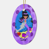 Zola Paarse Mermaid Ornament (Links)