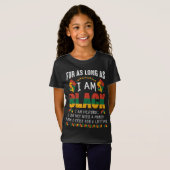 Zolang ik zwart ben, ben ik historische retro t-shirt (Voorkant volledig)