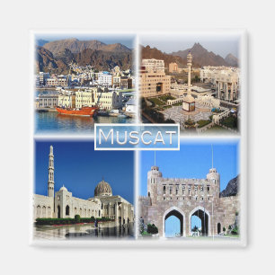 zOM003 MUSCAT Central Business District, Fridge Magneet