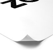 Zom-B-Flat Funny Halloween Zombie Music Pun Poster (Hoek)