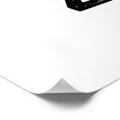 Zom-b Funny Halloween Zombie Alphabet Pun Poster (Hoek)