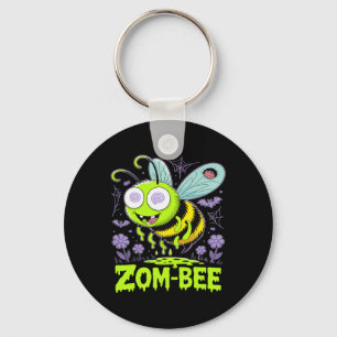 Zom-bee Schattige Zombie Bee Funny Halloween T-shi Sleutelhanger